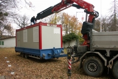 14 novembre 2008 - Installation du container "Club house"