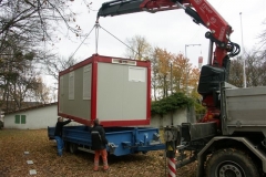 14 novembre 2008 - Installation du container "Club house"