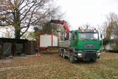 14 novembre 2008 - Installation du container "Club house"