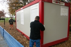 14 novembre 2008 - Installation du container "Club house"